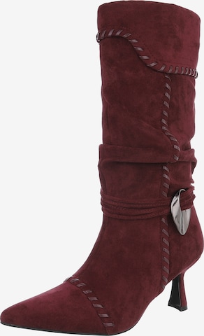 Ital-Design Stiefel in Rot: Vorderseite