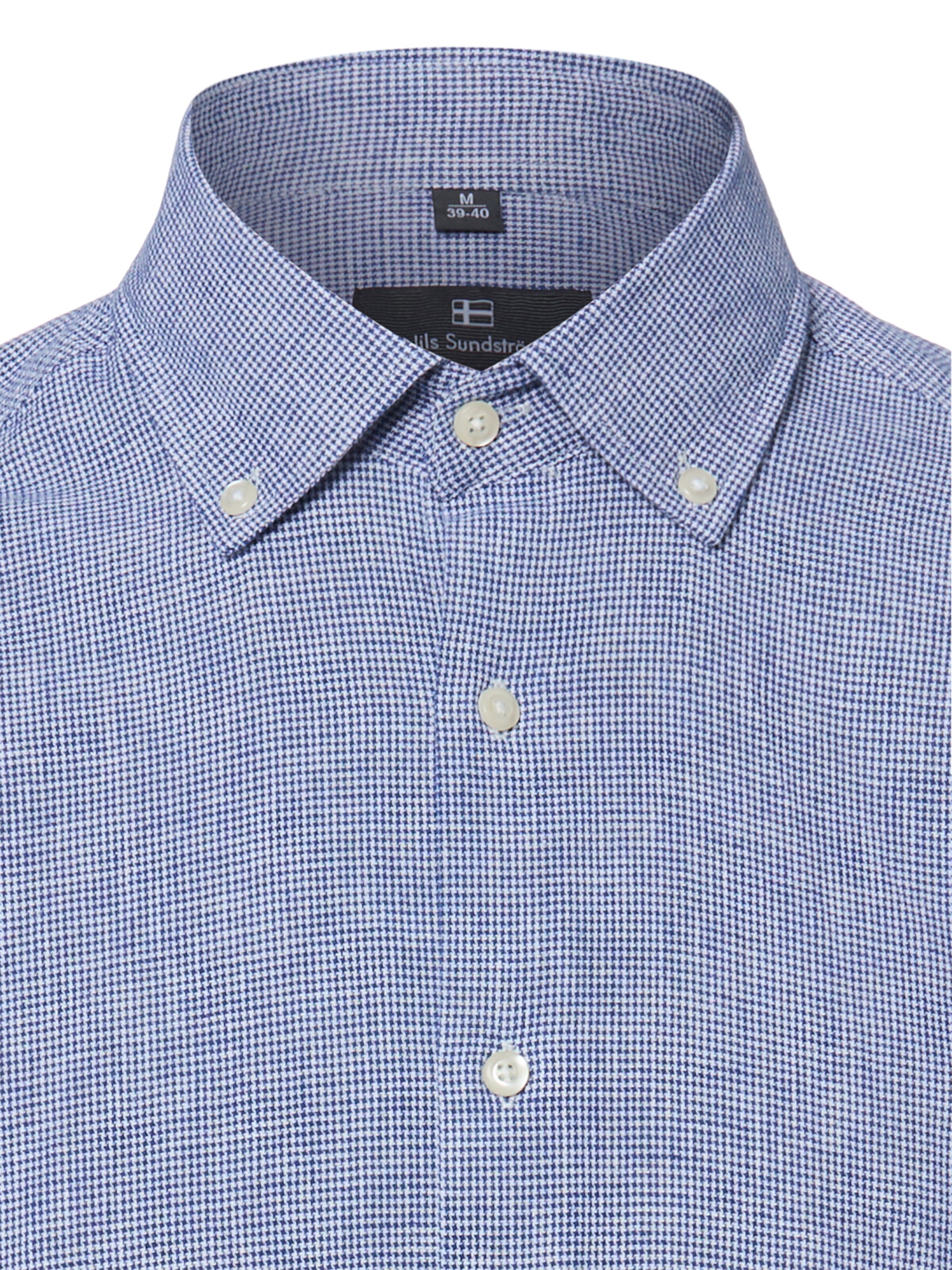 Nils Sundström Regular Fit Hemd in Blau