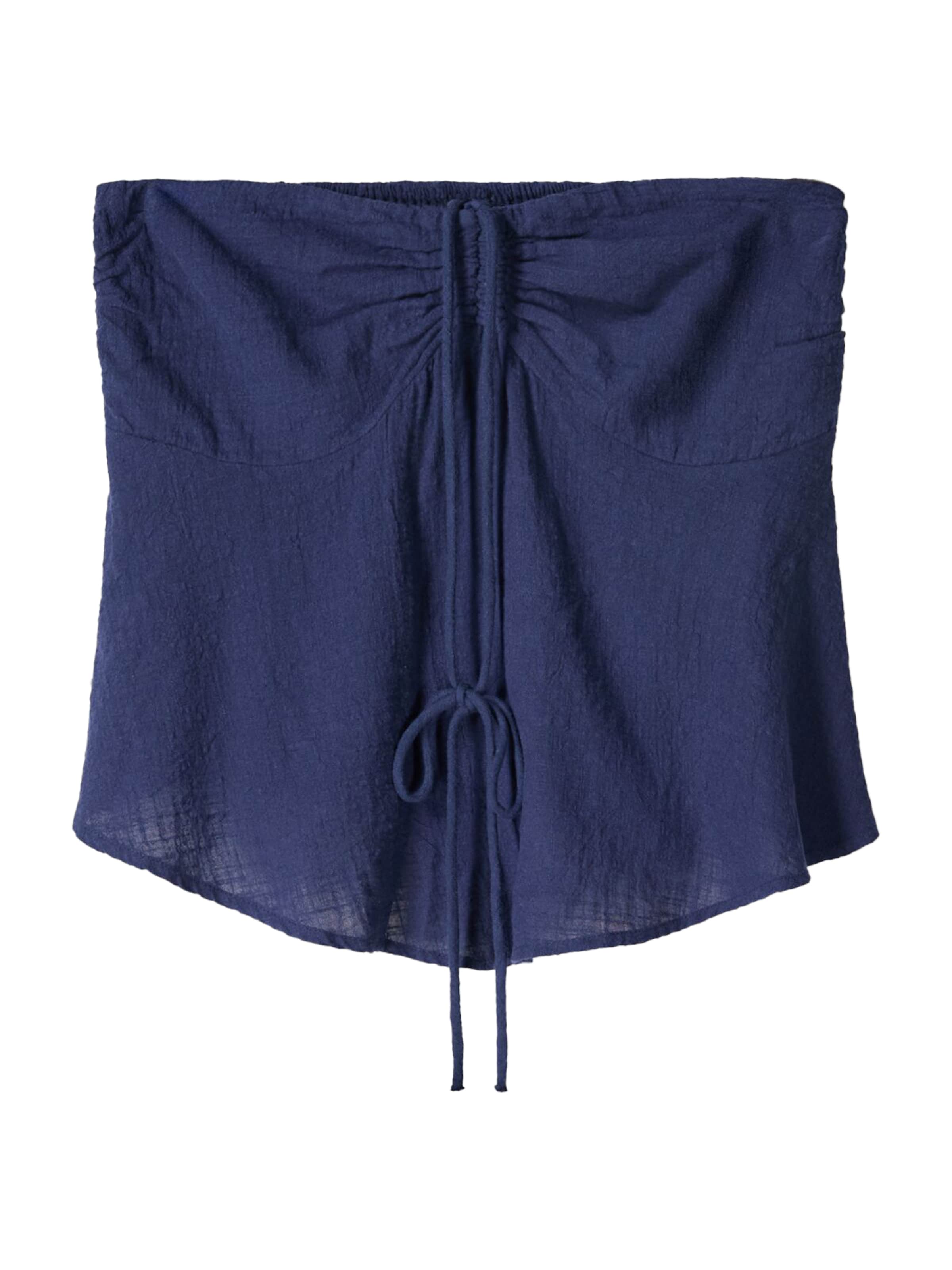 Top di Bershka in blu: frontale