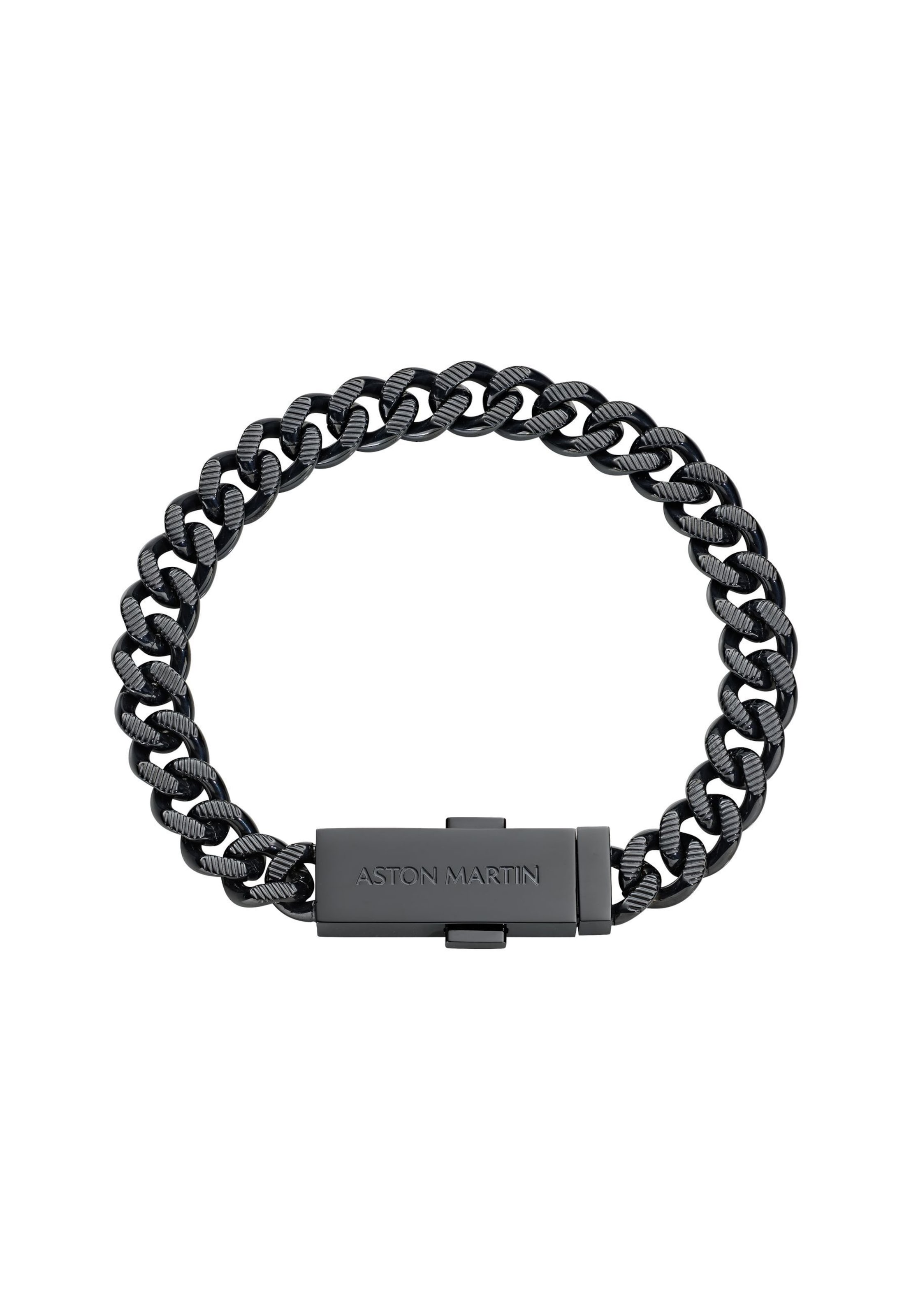 Bracelet Aston Martin en noir : devant