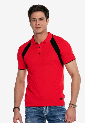 T-Shirt CIPO & BAXX en rouge : devant