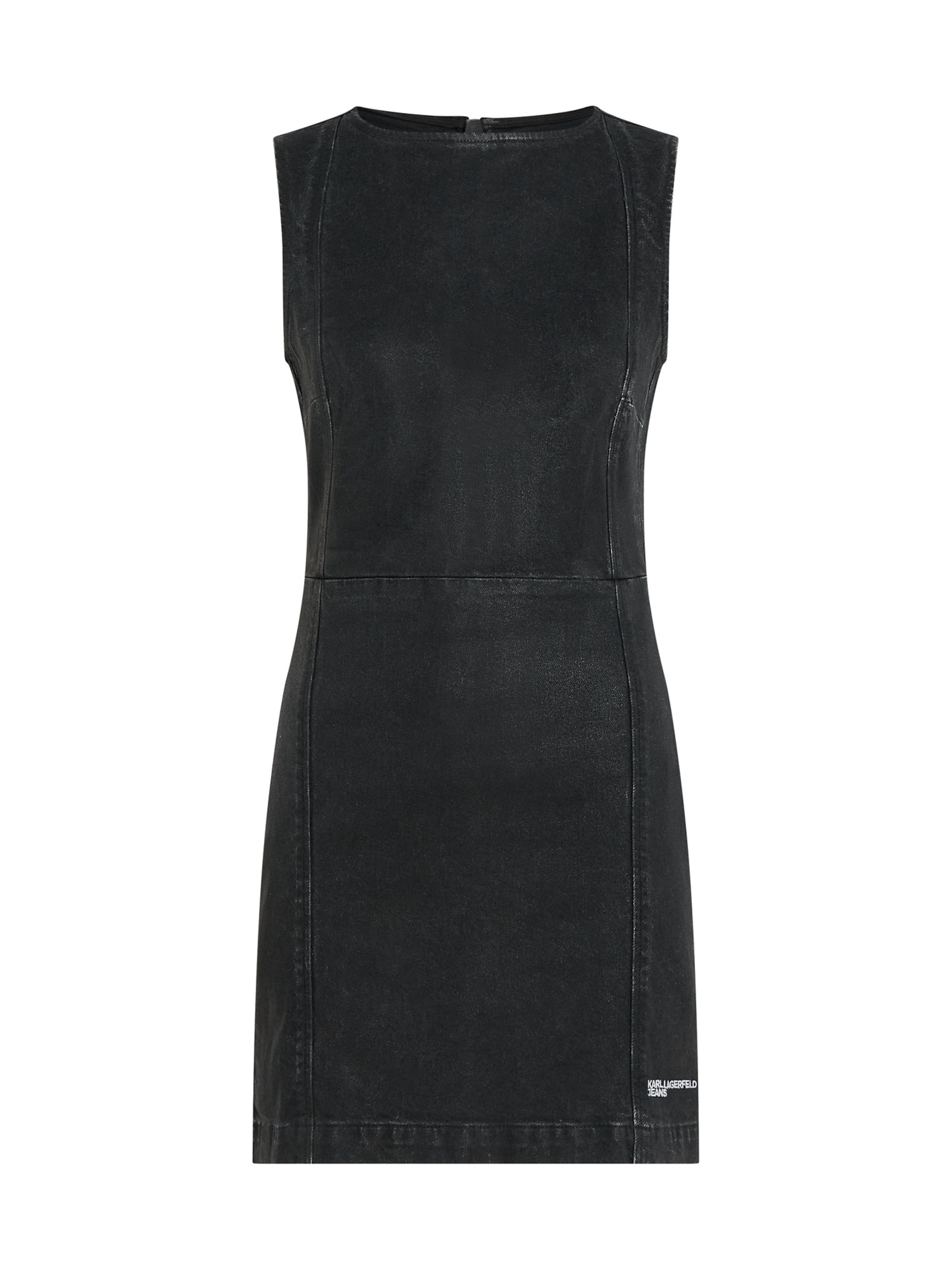 KARL LAGERFELD JEANS Šaty - černá džínovina / bílá, Produkt