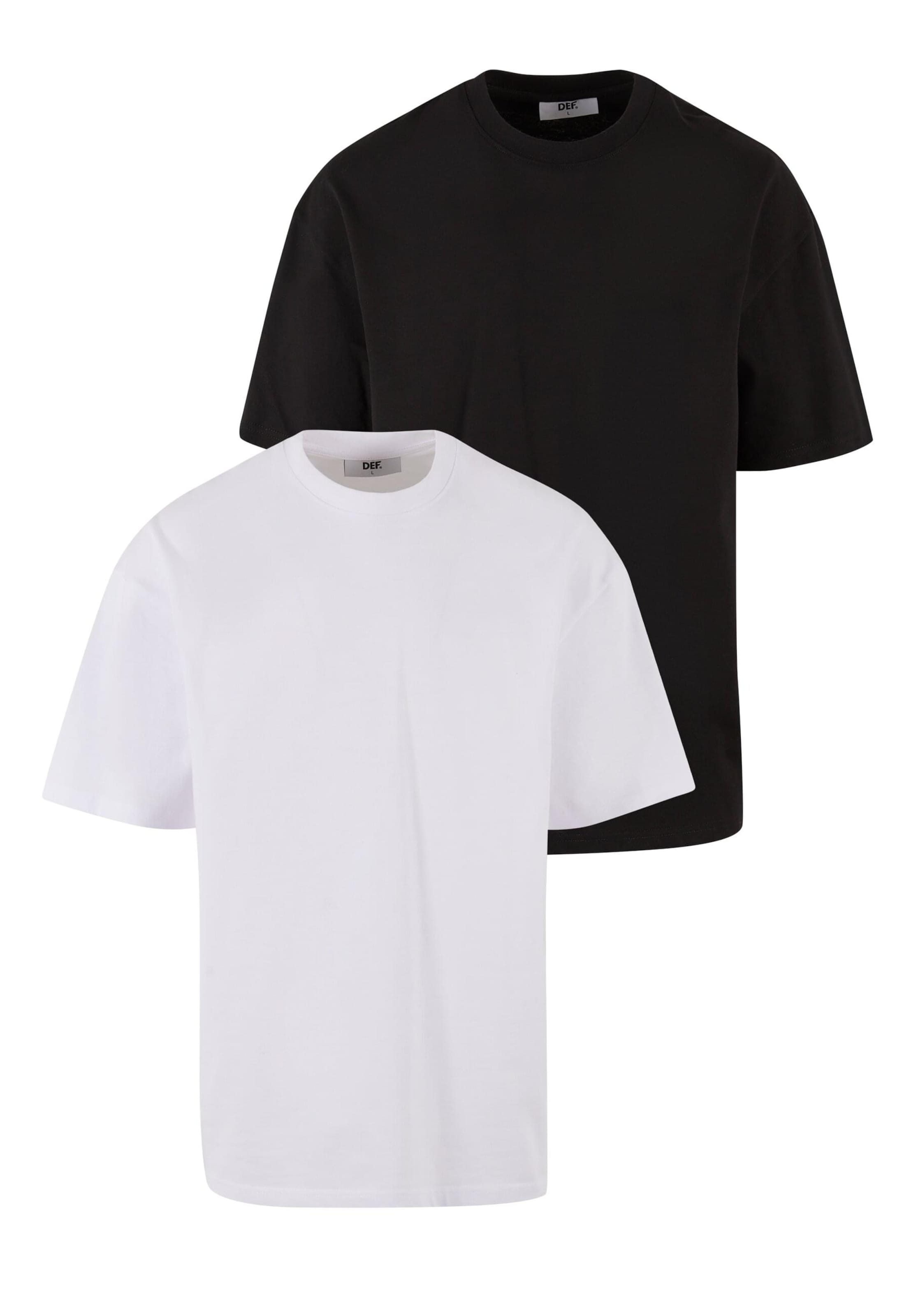 DEF T-Shirt en noir / blanc, Vue avec produit