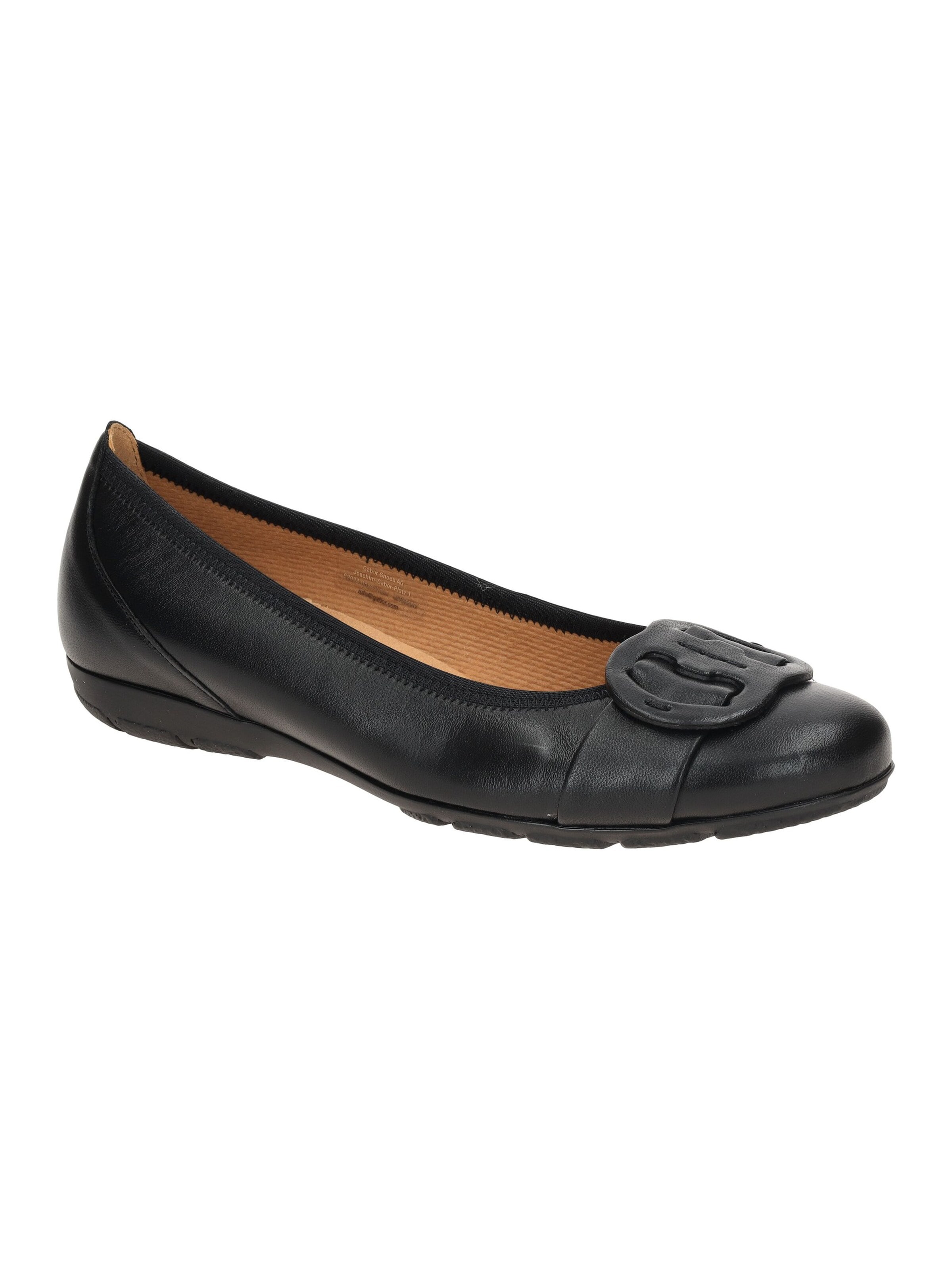GABOR Ballerina 'Gabor Ballerina schwarz Nappa 84.163.27'‌‌‌‌‌‌‌‌‌ in Schwarz: Vorderseite