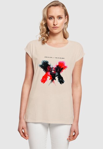 Merchcode Shirt 'Kings Of Leon - OBTN' in Beige: front