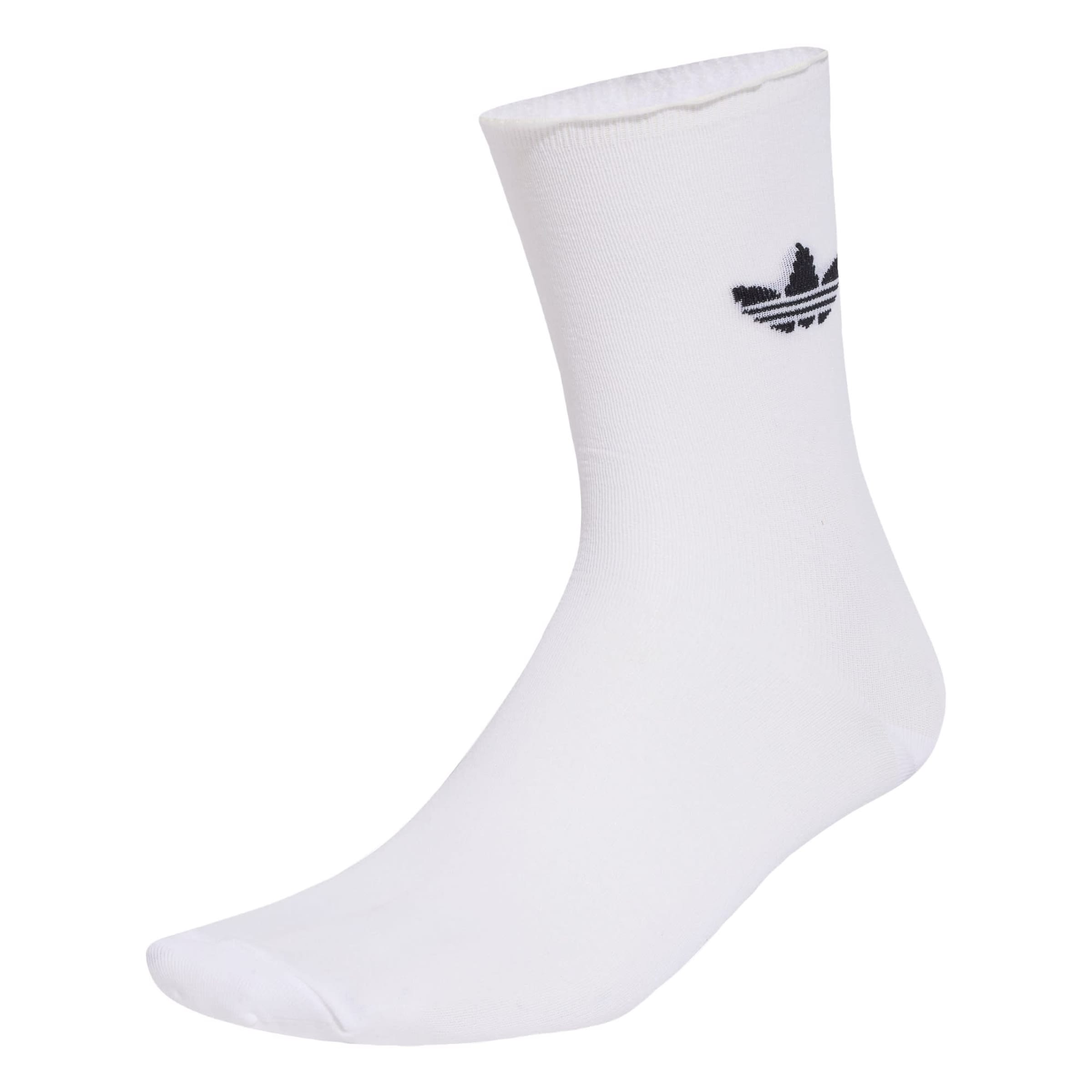 Chaussettes 'Ruffle 2 Pairs' ADIDAS ORIGINALS en blanc : devant