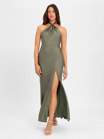 Laona Evening Dress in Green: front