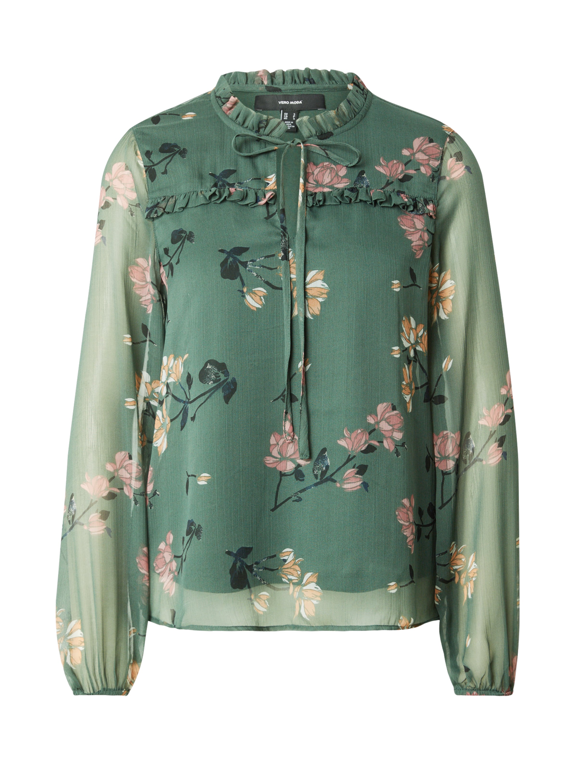 VERO MODA Blouse 'MILLA' in Green: front