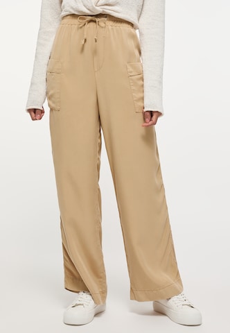 MUSTANG Loose fit Pants in Beige: front