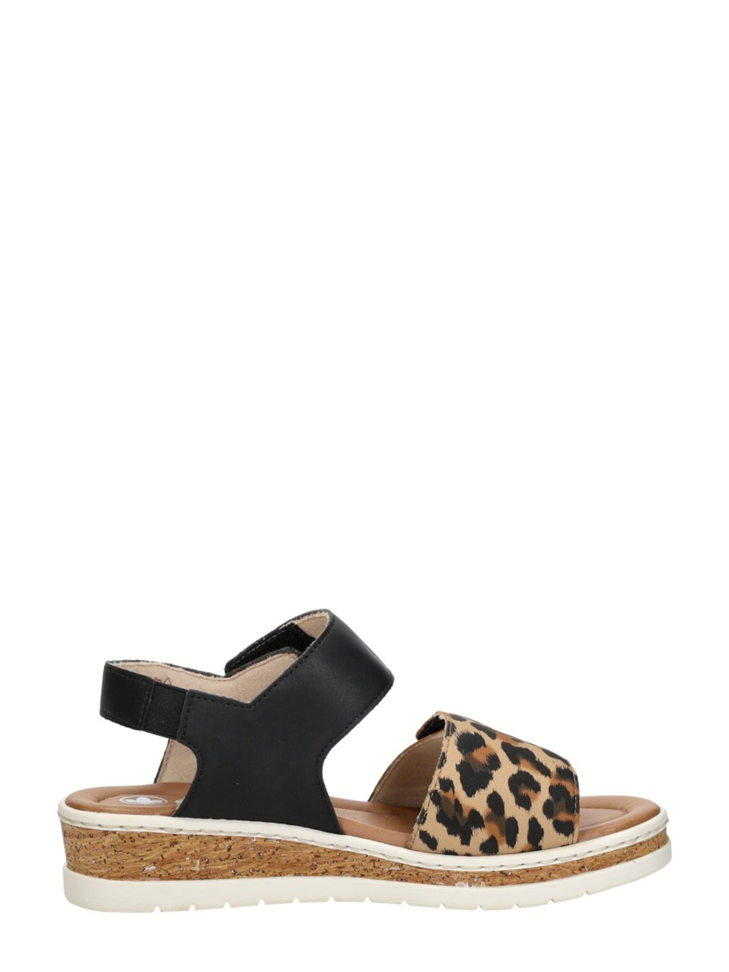 Rieker Sandal 'Sandalen Plat' in Black