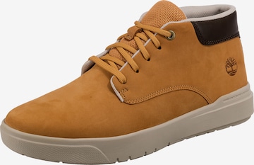 TIMBERLAND Lace-Up Boots 'Seneca Bay' in Brown: front