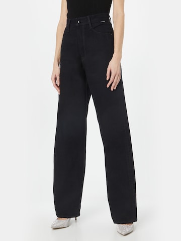 G-Star RAW Wide leg Jeans i svart: framsida