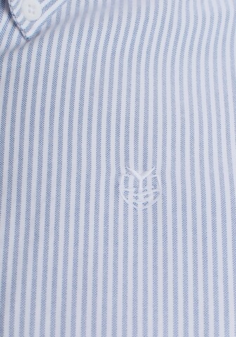 DELMAO Regular Fit Hemd in Blau