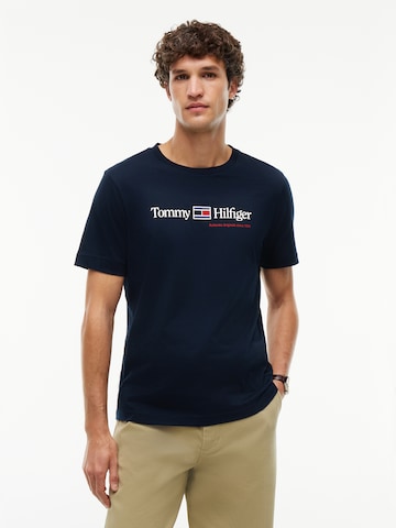 TOMMY HILFIGER Тениска 'Brand Love' в синьо: отпред