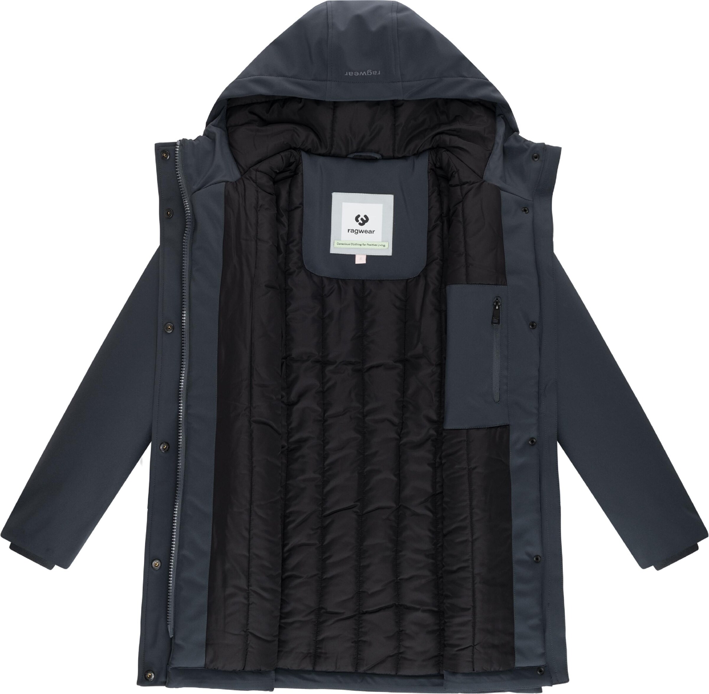 Ragwear Wintermantel 'Navanuti' in Grau