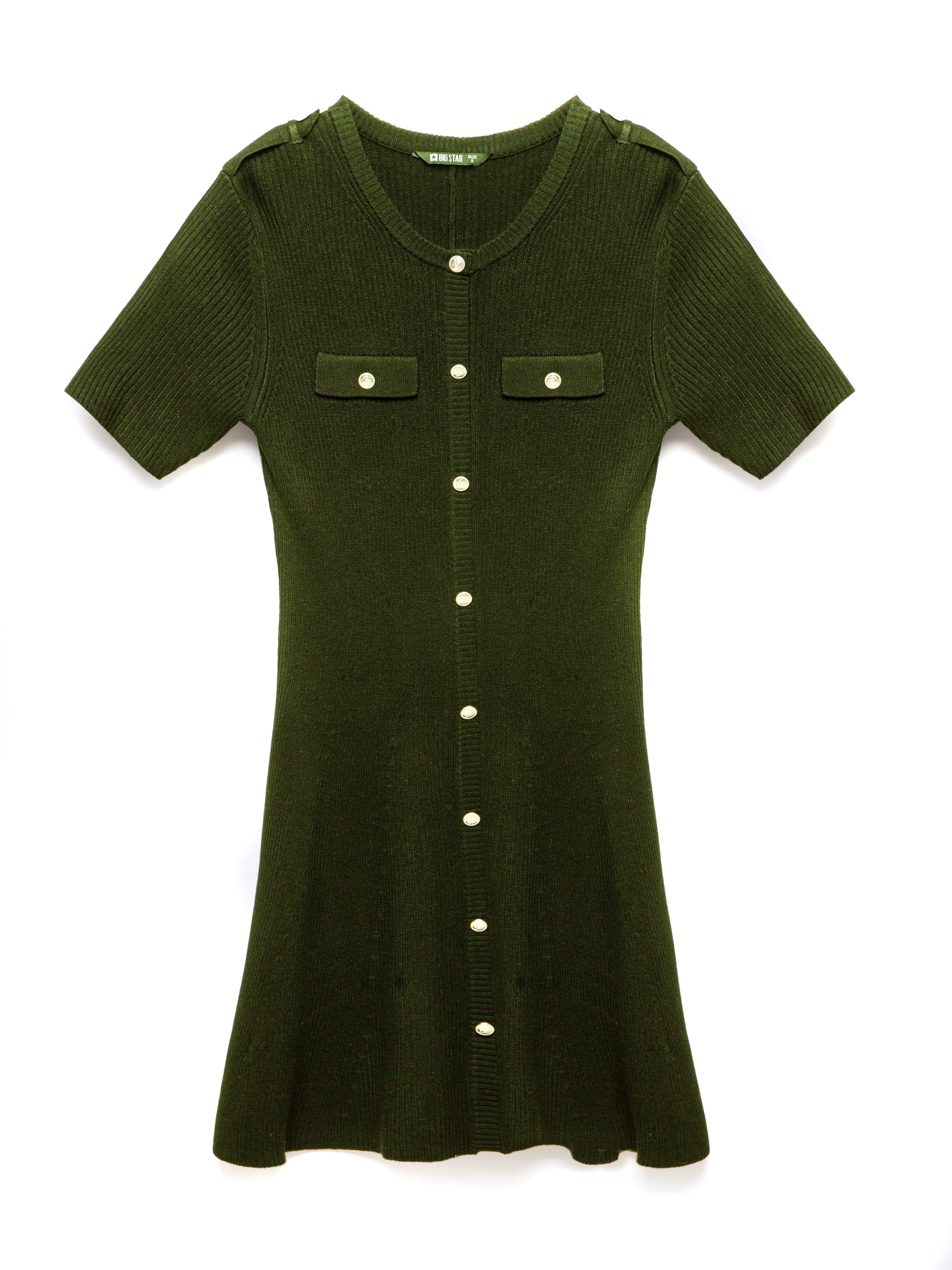 BIG STAR Kleid in Grün: Vorderseite