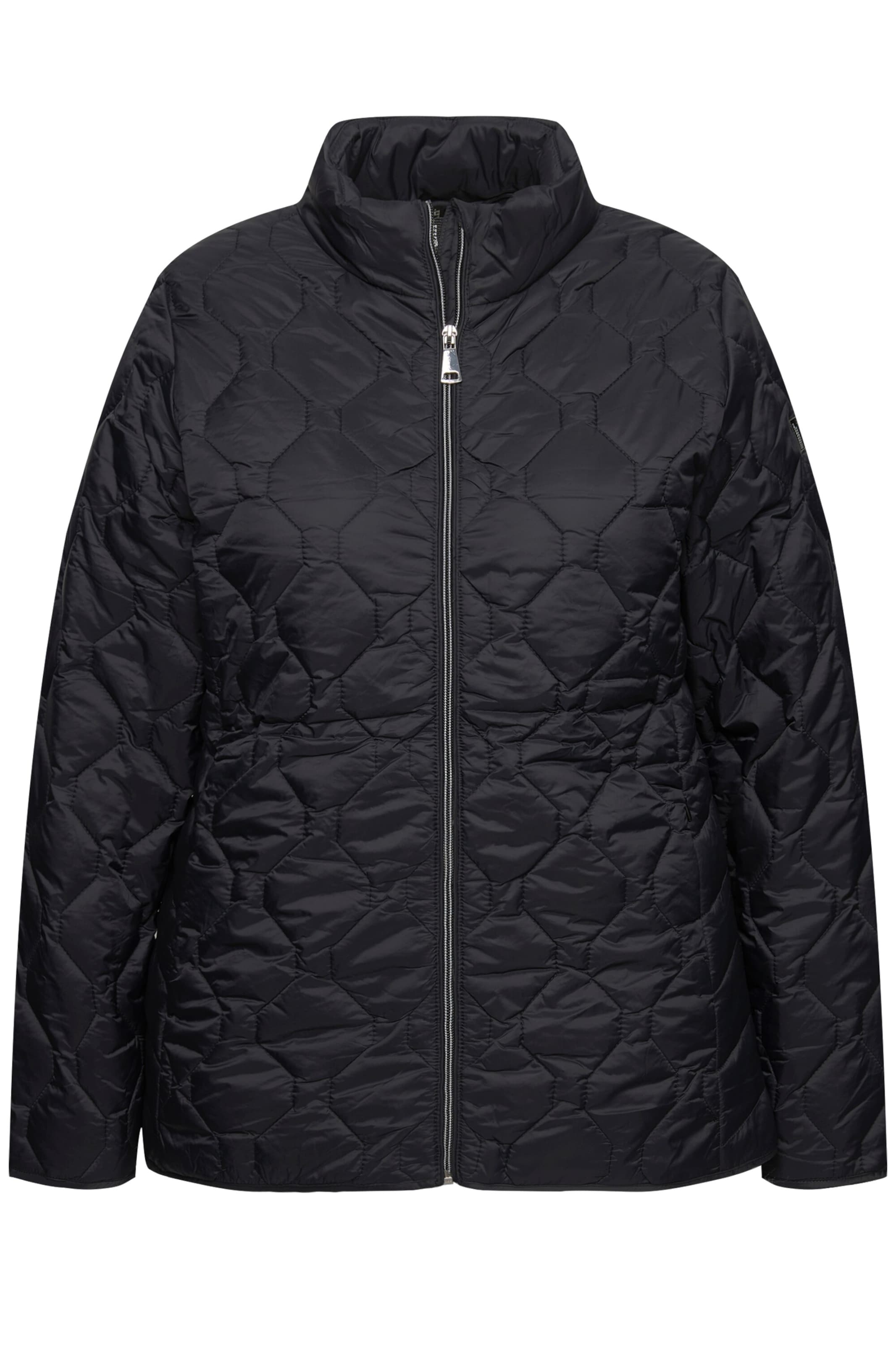 Ulla Popken Přechodná bunda – černá: přední strana