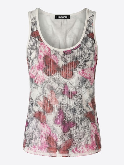 Top pe XS KOROSHI pe bej / portocaliu / fucsia, Vizualizare produs