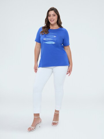 Fiorella Rubino - Camiseta en azul