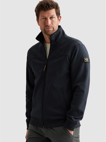 Felpa 'PME LEGEND - Sweat jacket with stand-up collar and zipper closure' di PME Legend in blu
