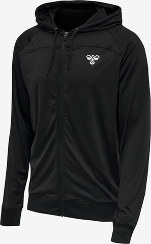 Hummel Athletic Zip-Up Hoodie in Black