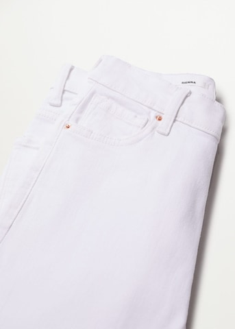 MANGO Bootcut Jeans 'Sienna' in Weiß