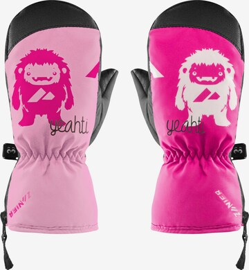 Zanier Gloves 'Yeahti' in Pink: front