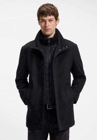 BOSS Between-Seasons Coat ' Coxtan' in Black: front