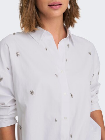 Chemisier 'ONLOREGON' ONLY en blanc