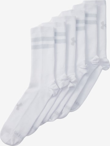 UNDER ARMOUR Sports socks 'Essential' in White: front
