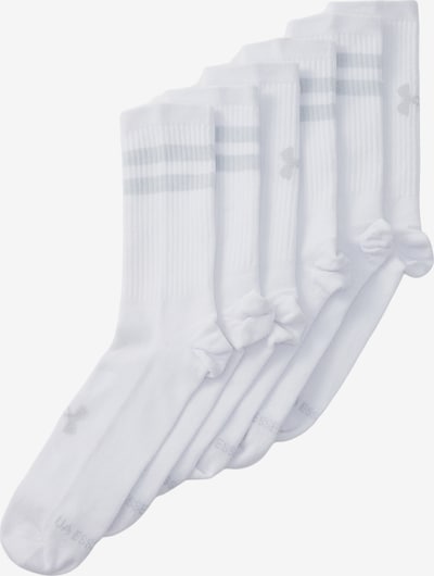 UNDER ARMOUR Urheilusukat 'Essential' värissä vaaleanharmaa / valkoinen, Tuotenäkymä
