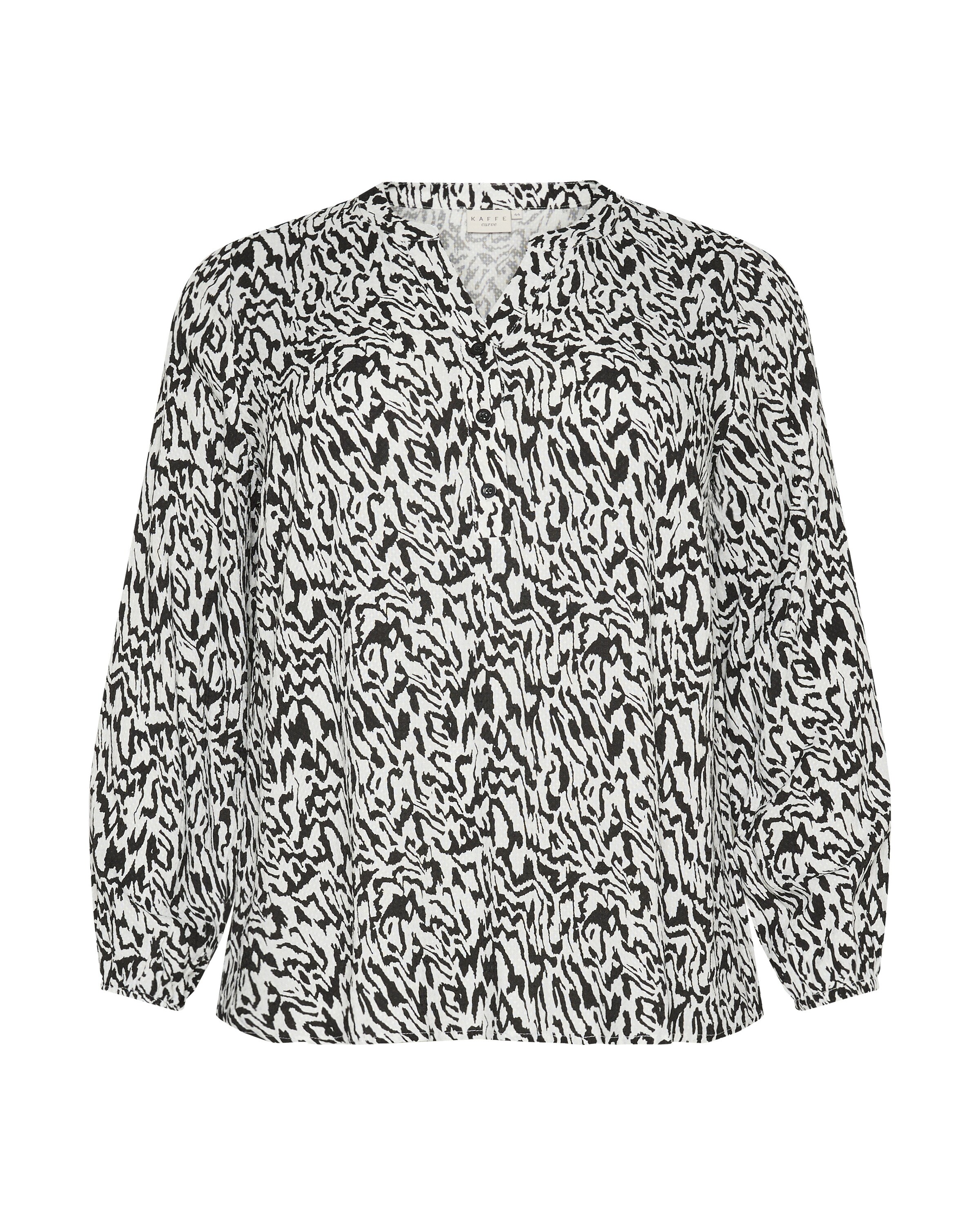 KAFFE CURVE Μπλούζα 'KC Mahlena' σε λευκό: μπροστά
