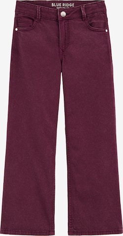 WE Fashion Wide Leg Farkut värissä lila: etupuoli