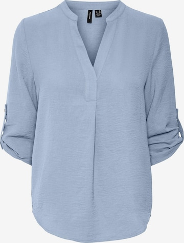 Vero Moda Curve Blouse in Blauw: voorkant