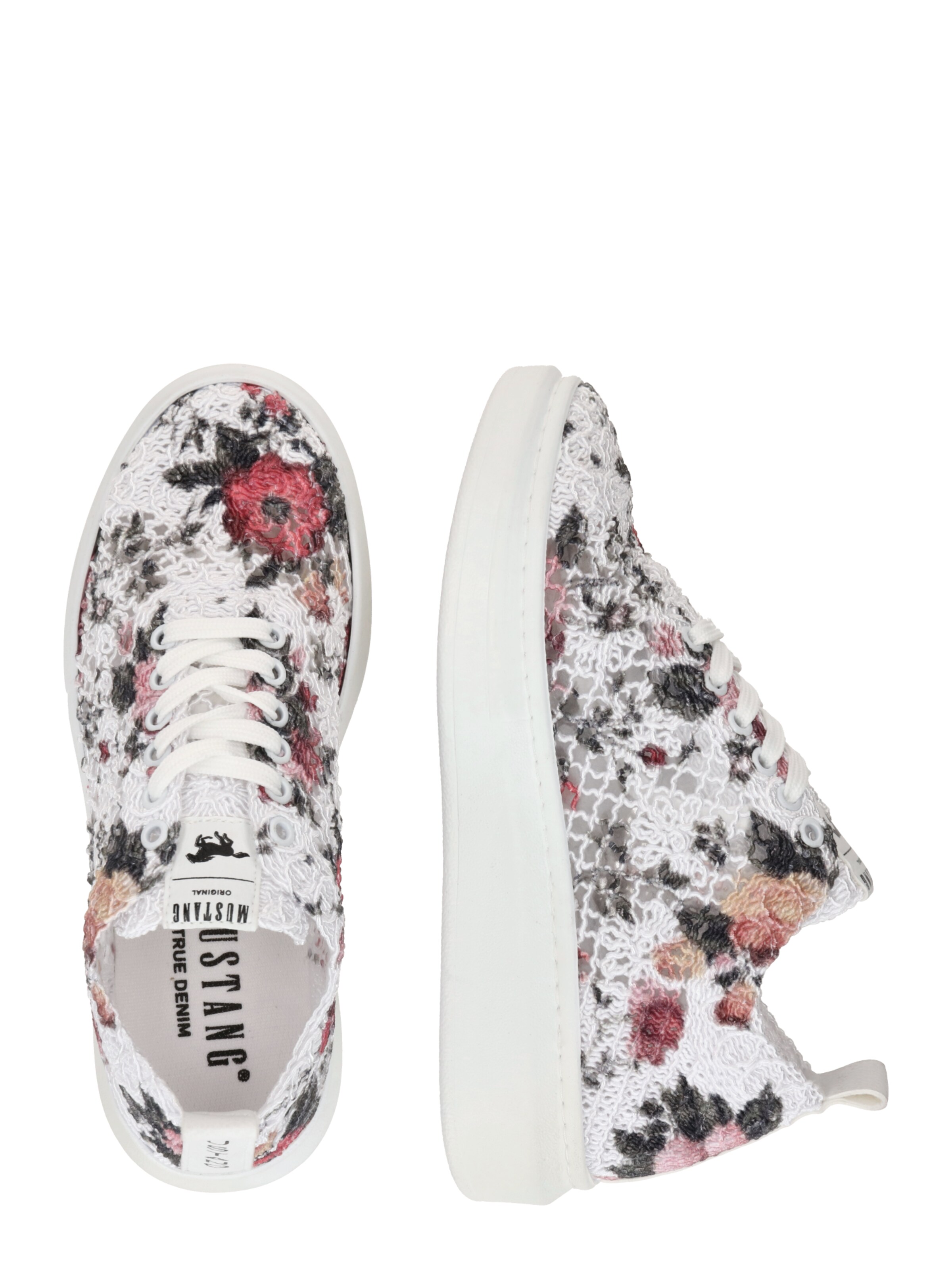 Baskets basses MUSTANG en blanc