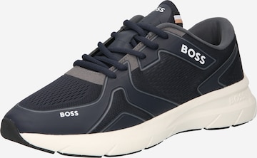 Sneaker low 'Owen' de la BOSS Black pe albastru: față