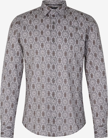 JOOP! Slim fit Overhemd 'Pit' in Grijs: voorkant