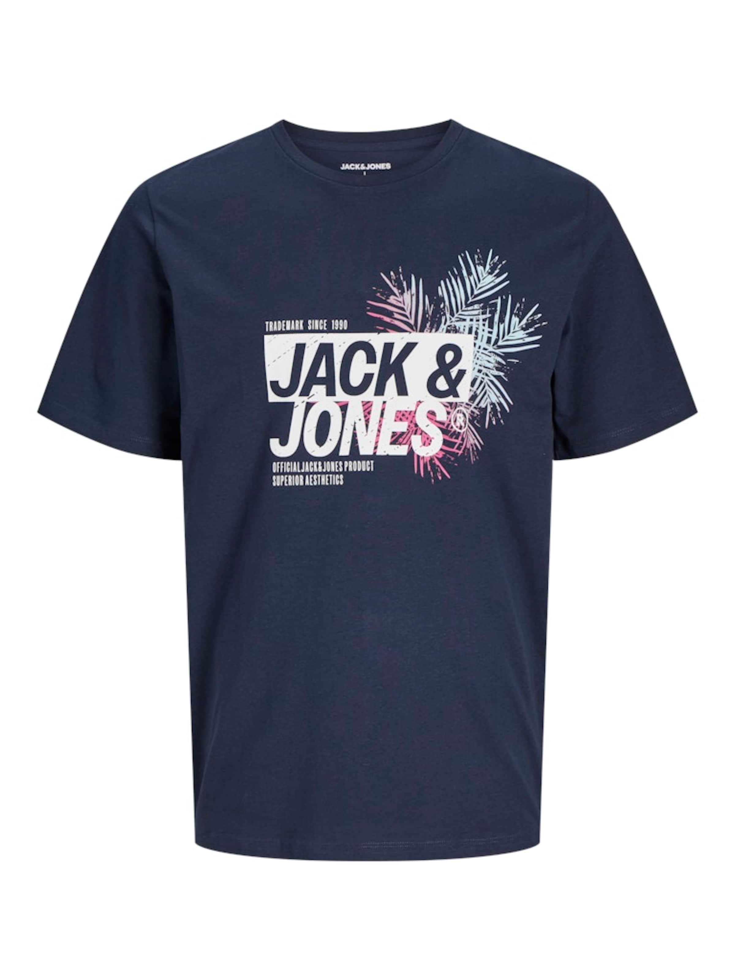 JACK & JONES Тениска 'JJJaxon' в синьо: отпред