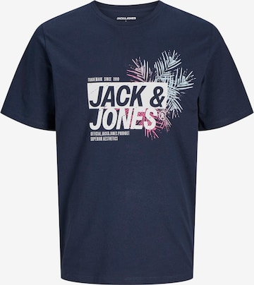 JACK & JONES Футболка 'JJJaxon' в Синий: спереди