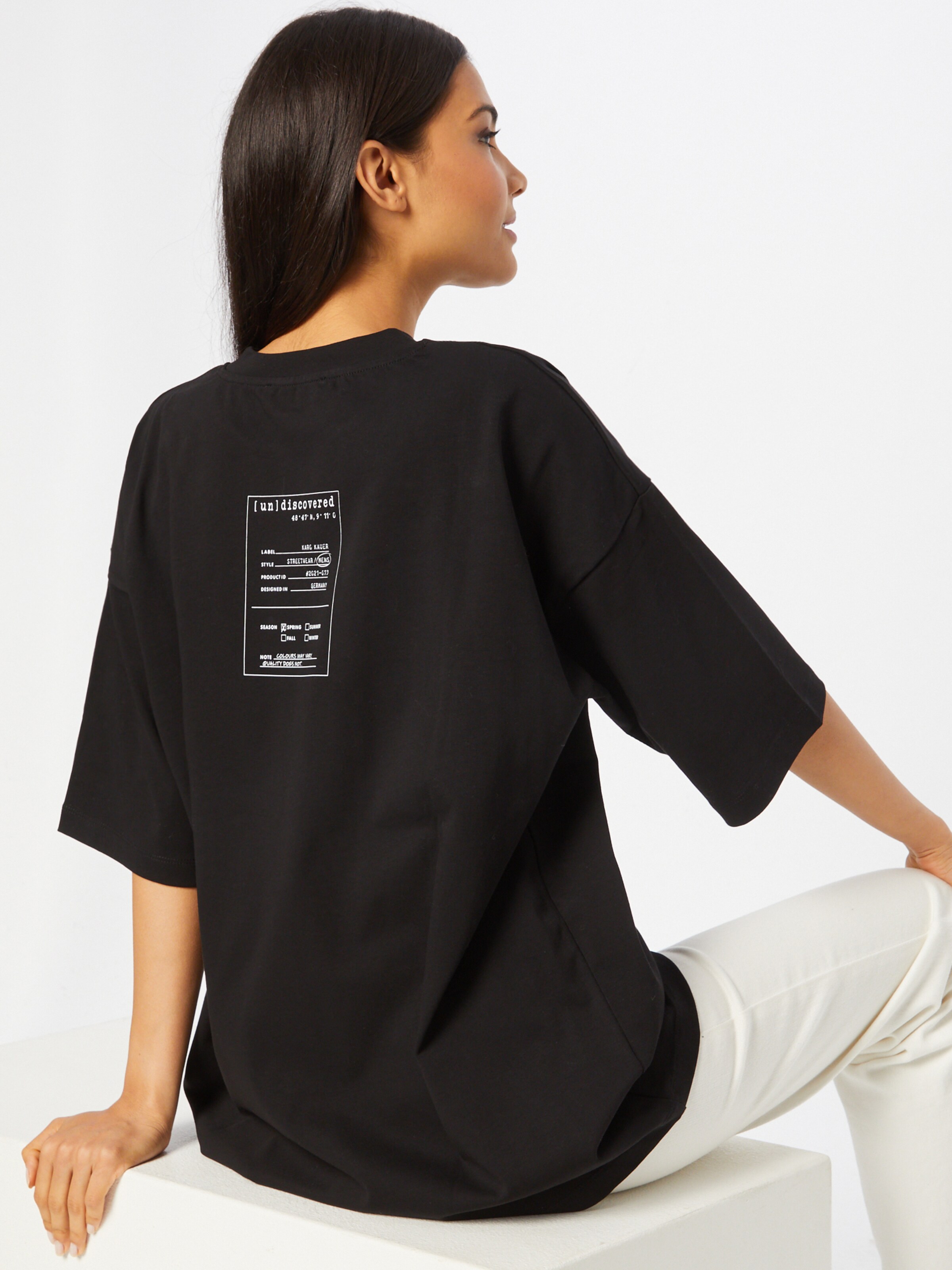 Femme T-shirt oversize Karo Kauer en Noir 