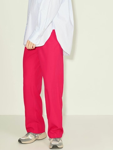 JJXX - Perna larga Calças 'Poppy' em rosa