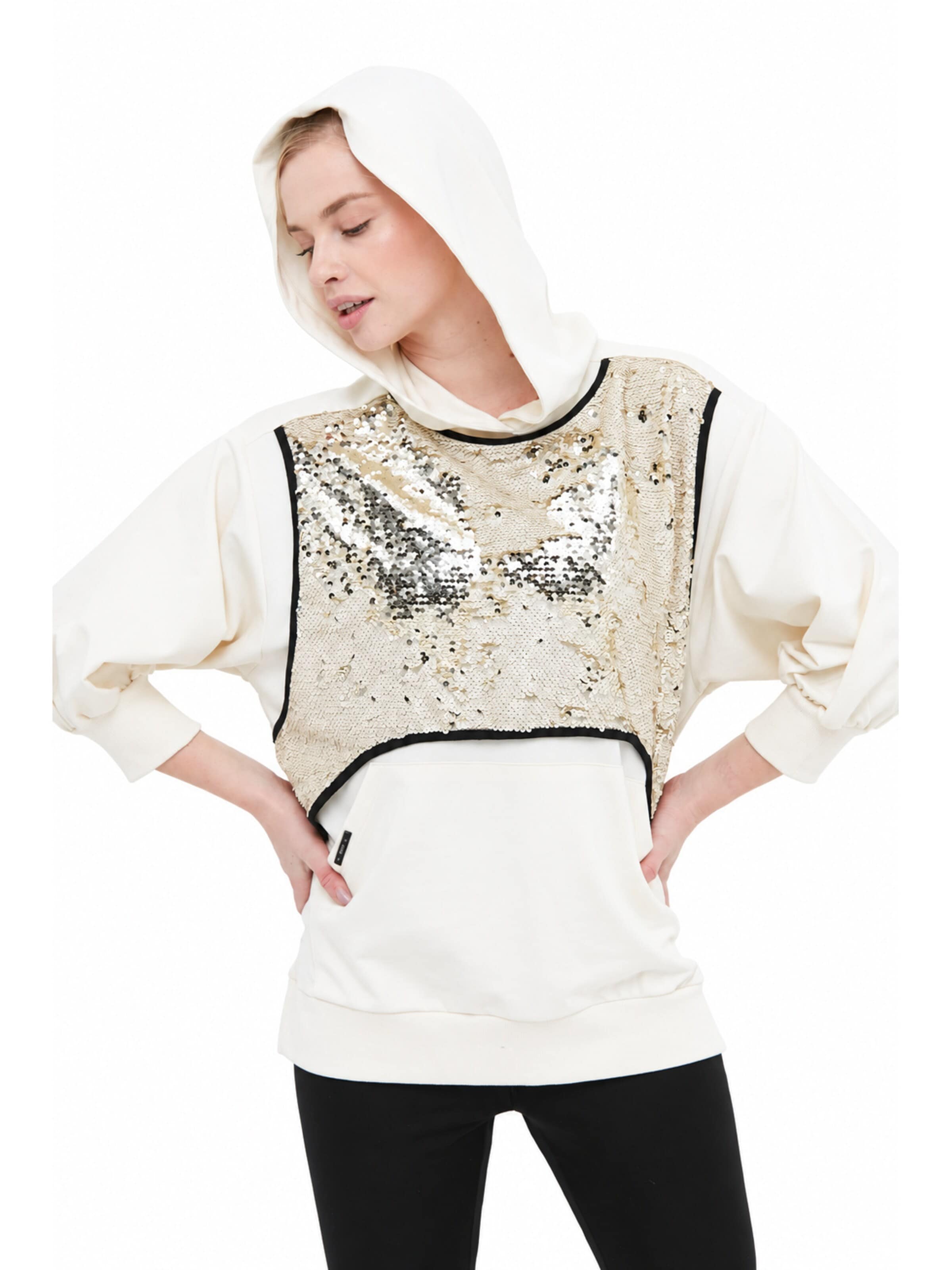 SCR. Sweatshirt 'SHOSIN' in White