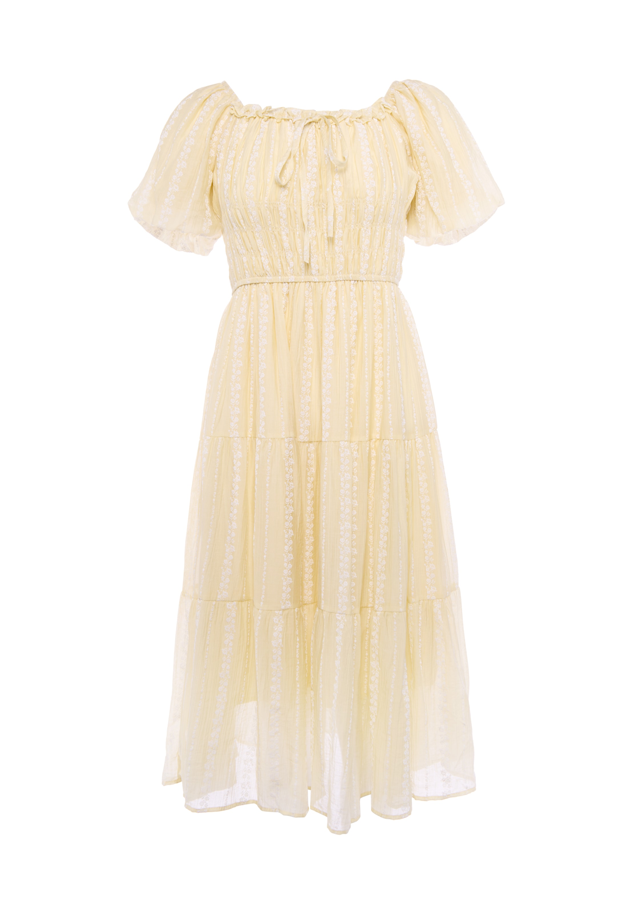 Usha Vestido 'Floral' em 32 em amarelo / branco, Vista do artigo