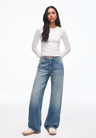 Wide leg Jeans di Bershka in blu