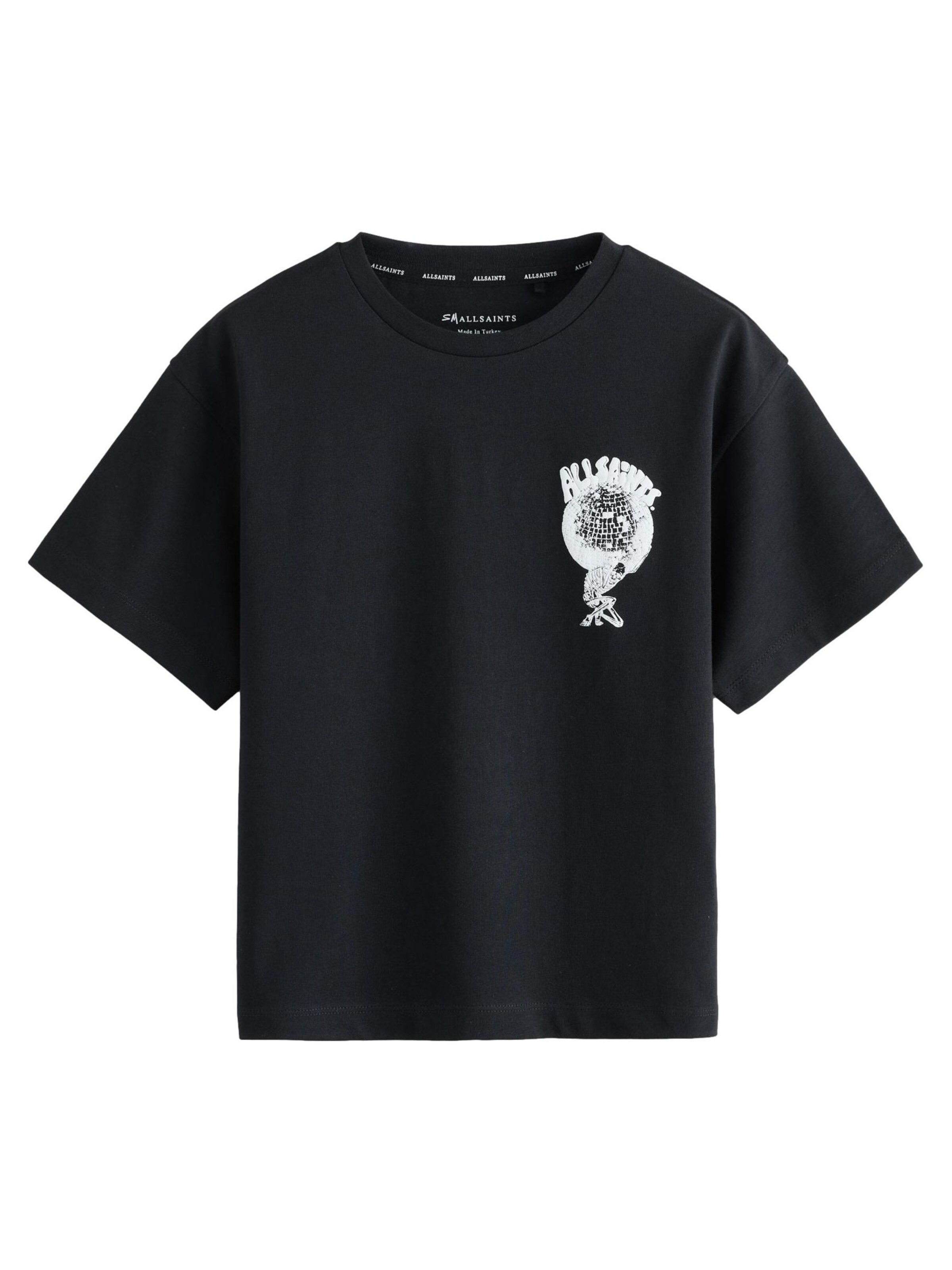 T-Shirt smALLSAINTS en noir : devant