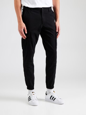 JJ Rebel Tapered Cargo trousers 'JREBMICHAEL' in Black: front
