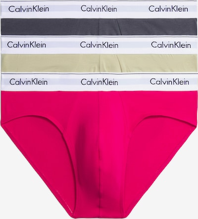 Calvin Klein Underwear Truse i sand / grafitt / magenta / hvit, Produktvisning