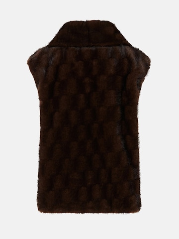 PINKO Bodywarmer 'PINKO GLOSSINIA GILET ASPEN ASPETTO VISONE GILET' in Bruin