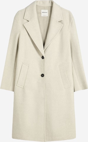 Palton de primăvară-toamnă de la Bershka pe bej: față