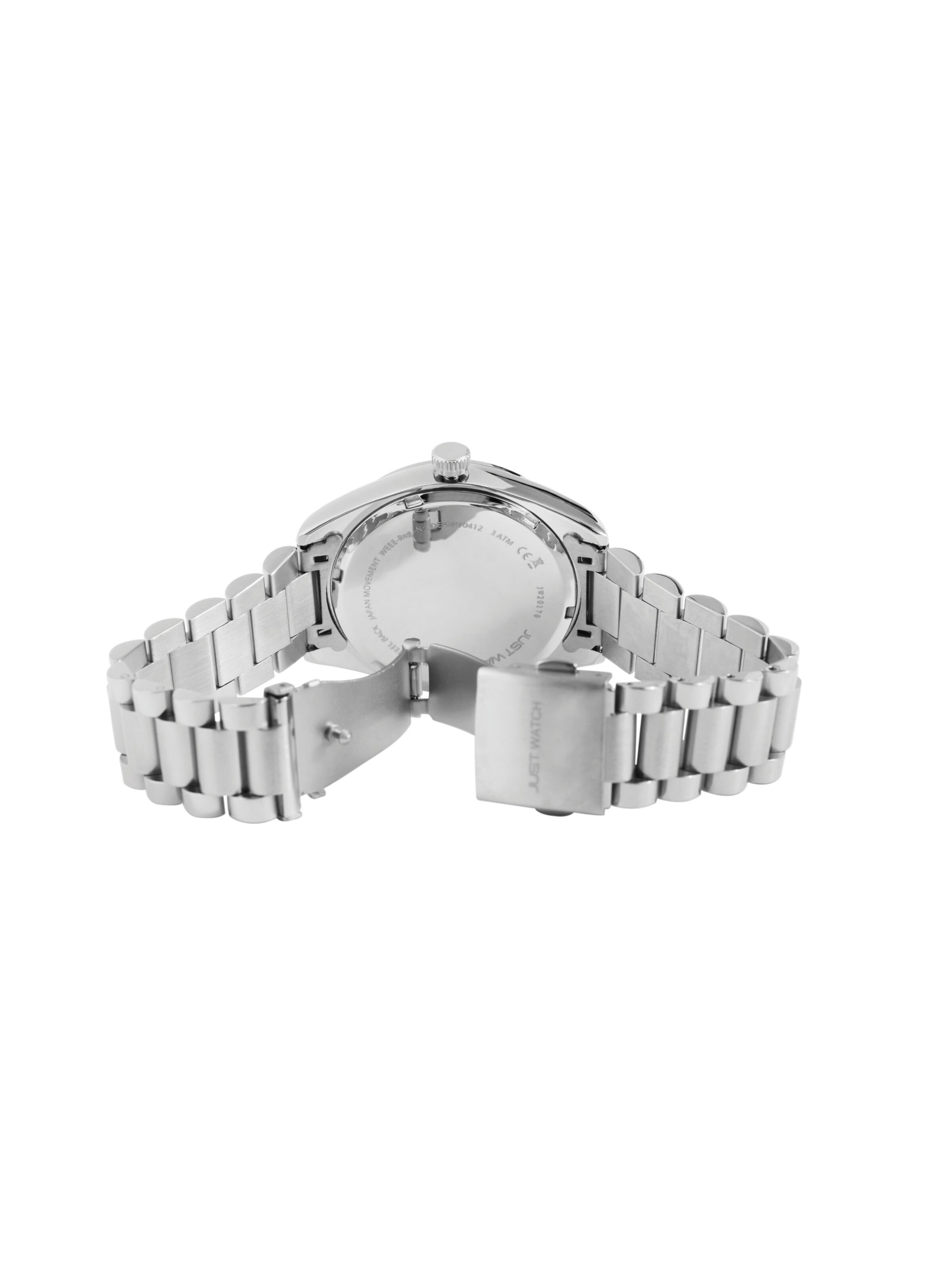 Just Watch Analog Watch 'Luka, Datumsanzeige' in Silver